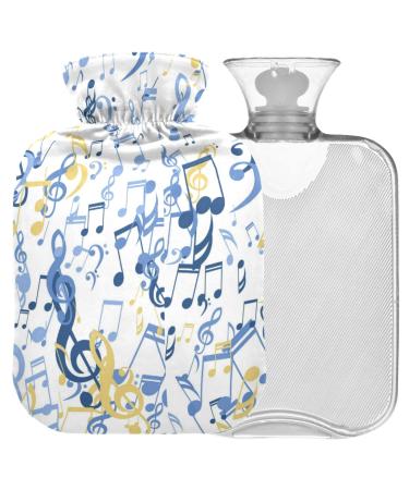 Naanle musical grade hot water bottle with reference transparent bag hot water bottle 2l large hot hot water bottle for bed handfoots Warmer pain relief heat and cold therapy