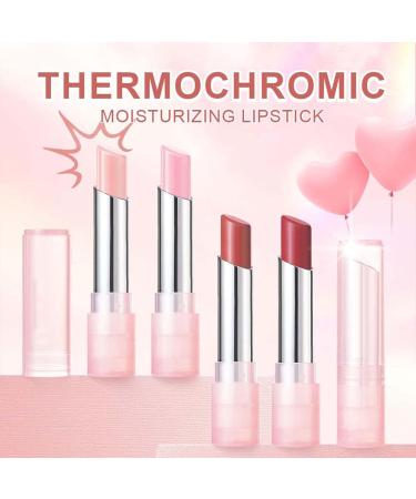 Color Changing Lip Balm Shimmer Lip Glow Balm Hydrating Temperature Color Change Lip Gloss Lip Balm Long-Lasting Lip Balm Tinted for Lip Care (Bean Paste) - Buy Online on GoSupps.com