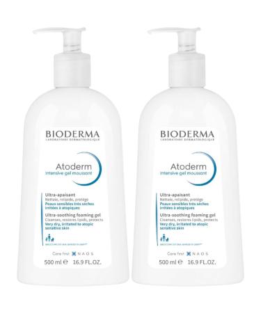 Atoderm intensive foaming | Soothes feelings of discomfort | Calms itching | Protects against skin dryness | Set of 2x500ML