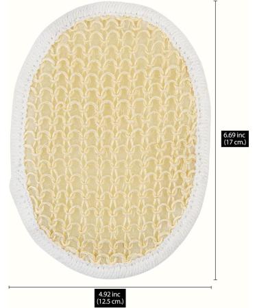 Gentle Face and Body Exfoliating Pad - Soft Weave Loofah Sisal Sponge (2 Pack) - Buy Online on GoSupps.com