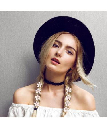 Kioiner 12 Pcs Mini Hair Claw Clips 2.1cm Diamond Hair Clips Cute Flower Non-Slip Hair Pins Bangs Clips Daily Party Wedding Hair Styling Hair Accessories for Women Girls (White) - Buy Online on GoSupps.com