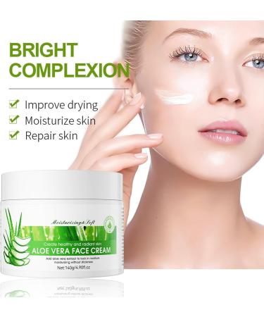 Organic Aloe Vera Gel Face Cream for Women | Hydrating Moisturizer for All Skin Types | Anti-Wrinkle, Acne Soothing & Moisturizing Formula - Buy Online on GoSupps.com