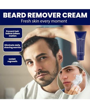 Anshka Men Permanent Hair Beard Removal Cream Hair Removal Paste Face Hair Removal Spray Foam for Men Hair Removal Cream Suitable for All Skin Types 2 pieces - Buy Online on GoSupps.com