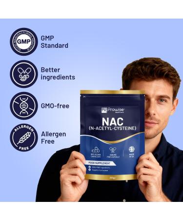 NAC N-Acetyl-Cysteine 600mg | 300 Capsules | Vegan N-Acetyl-Cysteine Nutritional Supplements | High Bioavailability & Letter Box Friendly | UK Manufactured by Prowise Healthcare - Buy Online on GoSupps.com