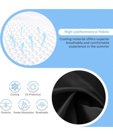 Feugoant Compression Arm Cups for Men & Women - UV Protection Cooling Sports Sleeves (4 Pairs) - Black White Gray Orange - Laundry Bag Included - Buy Online on GoSupps.com