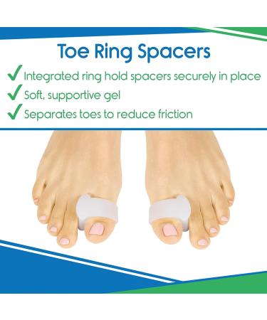 ViveSole Bunion Corrector for Women - Relief Kit (11 Pcs) - Hammer Toe & Foot Pain Protector Sleeve - Orthopedic Spacer Brace Guard - Hallux Valgus Splint Joint Straightener & Separator Treatment - Buy Online on GoSupps.com