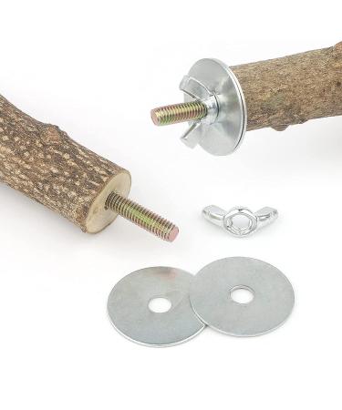 Natural Wooden Bird Perch Set - 5PCS Bird Stand Toy for Cage, Paw Grinding Stick, Exercise Training, Climbing Toys - Bird Cage Accessories - Buy Online on GoSupps.com