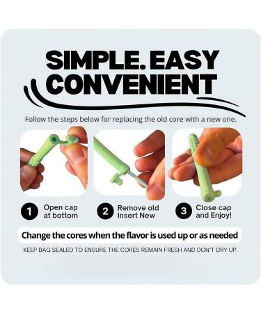 Chewable Breath Sticks containing Essential Oils chewable Breather Quit Smoking Stop Smoking Aids Work Can Taken Anywhere Focus Clear Respiratory - Buy Online on GoSupps.com