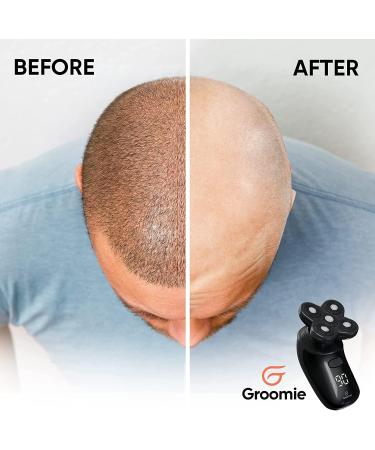 GROOMIE No Hair Don't Care Bundle - BaldiePro Electric Head Shavers + Natural Pre-Shave Oil & Aftershave Serum for Men's Head Shaver Kit - Buy Online on GoSupps.com