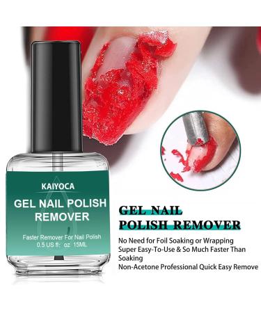 2 Pack Gel Nail Polish Remover Set with Cuticle Pusher - Fast & Easy Nail Polish Removal in 3-5 Minutes, No Tin Foil or Clips Needed - Gentle on Nails - Buy Online on GoSupps.com