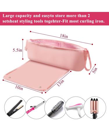 Hair Tools Travel Bag | Heat Resistant Mat & Neoprene Organizer for Irons | Essential Travel Accessories - Buy Online on GoSupps.com
