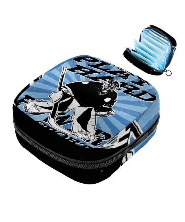 Ice Hockey Play Hard Sport Sanitary napkin Storage Pocket Servant Period Bag For Women Teenage Girls Menstrual Cup Pocket Pocket Still Sin holder