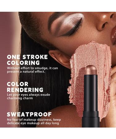 Eyeshadow Stick - Silky Glitter Pencil Chiller Eye Pen | Magno Blendable 6 Colors with Smooth Finish Cream Eye Pencil for Travel Holidays and Special Occasions - Buy Online on GoSupps.com