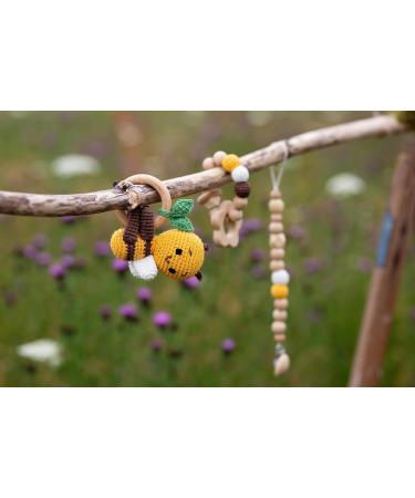 New Baby Gift Set for Boys and Girls | Newborn Baby Shower Gift Box with Crochet Rattle - Vintage Design - Buy Online on GoSupps.com