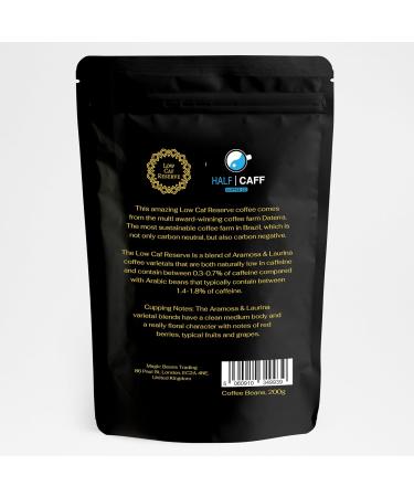 Brazil Laurina & Amarosa Arabica Coffee Beans 200g - Naturally Low Caffeine Arabica Varietals - Half Caff Coffee Low Caf Reserve - Brazil Daterra Microlot - Shipped by roaster - Buy Online on GoSupps.com
