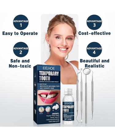 Buy Miioto Provisional Dentures - Temporary Dental Repair Kit for Missing Tooth | International Shipping Available - Buy Online on GoSupps.com