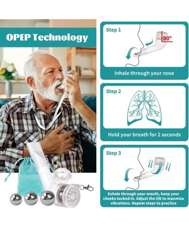 BOKANG Breathing Trainer - Lung Exercise Device for Mucus Removal | Flutter Valve & Storage Bag Included - Buy Online on GoSupps.com