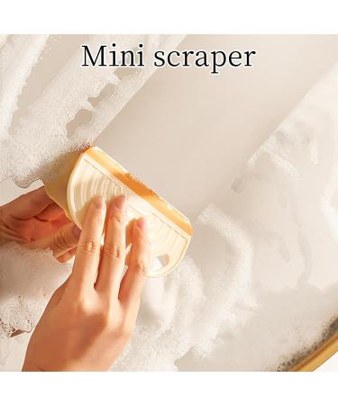 Small Squeegee Mini Wiper Cleaner Glass Cleaning Artifact Cleaner Bathroom Glass Artifact Cleaner Washbasin Mirror Cleaning Artifact for Windows Mirror and Kitchen (Yellow) - Buy Online on GoSupps.com
