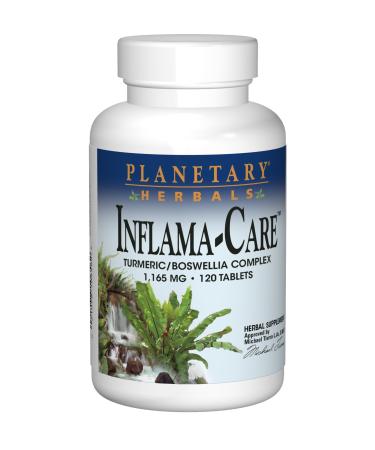 Planetary Herbals Inflama-Care 1165mg Turmeric/Boswellia Complex - 120 Tablets