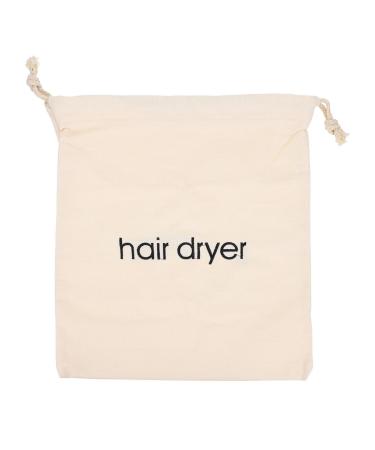 DOITOOL Hair Dryer Bag Drawstring Bag Container 13 Inch by 11.8 Inch Storage Organizer Bag For Hairdryer Beige