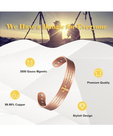 Shop Pure Copper Adjustable Christian Magnetic Bracelets for Men & Women | Fashion Jewelry Gifts - Buy Internationally - Buy Online on GoSupps.com