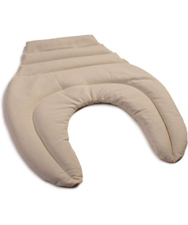 Neck Pillow with Back Support - Raw White Grape Seed Pillow & Heat Pad for Ultimate Comfort - Buy Online on GoSupps.com