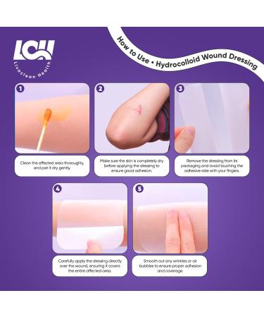 Buy 15 CT Hydrocolloid Wound Dressings - Sterile 2x2 Bandages for Bed Sores & Large Wounds - Individually Packed Hydrocolloid Adhesive Patches - Buy Online on GoSupps.com