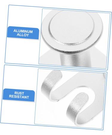 Buy Cabilock 6-Piece Self-Adhesive Wall Hooks - Durable Aluminum Organizer for Shower & Bathroom Storage - Buy Online on GoSupps.com