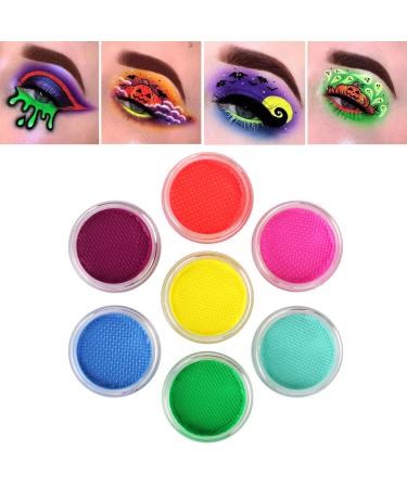 MEICOLY Water Activated Eyeliner  UV Reactive Hydra Eyeliner  7 Cakes Graphic Eye Liner for Adult and Kids  Glow Blacklight Fluorescent Halloween Face Body Paint Blue Green Witch Makeup Neon Eyeliner - Buy Online on GoSupps.com