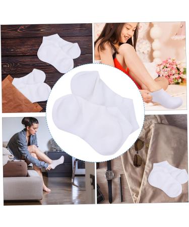 minkissy 1 Pair Protective Socks Feet Treatment Sock Socks for Cracked Heels Sanitary Disposal Bags Moisturizing Gel Socks Silicone Gel Socks Skin Heel Socks White Miss Sebs 19X12cm - Buy Online on GoSupps.com
