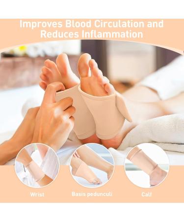 SOWBUD Castor Oil Foot Pack - Reusable Adjustables for Pain Relief & Relaxation | Soft Flannel Cloth - Buy Online on GoSupps.com