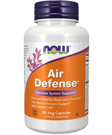 NOW Supplements Air Defense Healthy Immune With PARACTIN  Year-Round Immune Support* 90 Veg Capsules