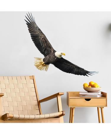 Ambitious Bald Eagle Wall Stickers - Stunning Flying Decals for Bedroom & Office Decor - Buy Online on GoSupps.com