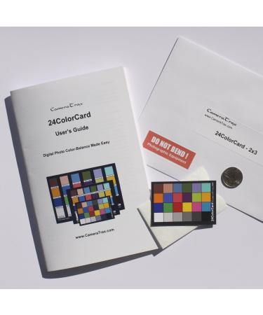 CameraTrax 24ColorCard-2x3 with White Balance and User Guidebook - Color Accuracy Tool for Photography - Buy Online on GoSupps.com