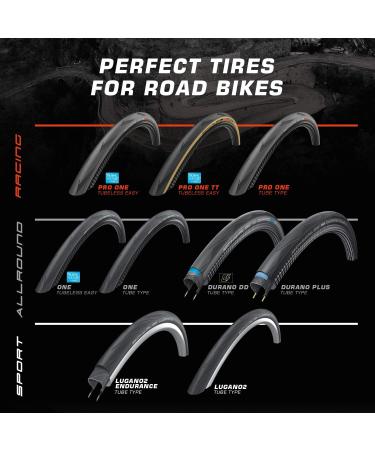 Schwalbe Pro One Road Race Tubeless Folding Bike Tire | Super Race Tire | 700x25C Black - Buy Online on GoSupps.com