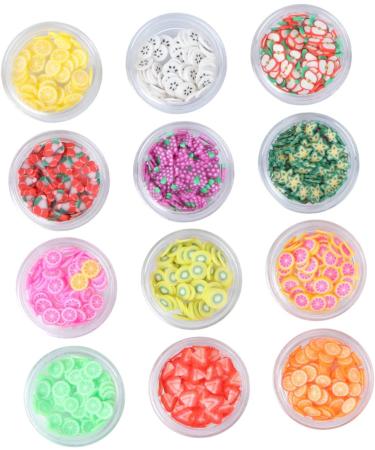 DOITOOL 3 Sets Diy Nail Slice Decorations Nativity Crafts Fruit Nail Decorations Food Colouring Cute Daily Sequins Acrylic Nail Art Slices Fruits Clay Slice Glitter Sticker Crystal Mud 3d - Buy Online on GoSupps.com