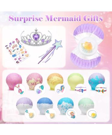 Tacobear Mermaid Bath Bombs for Kids - 9 Pack with Jewelry Set | Organic Shell Bath Bombs with Surprise Inside | Handmade Natural Ingredients | Ideal Mermaid Gifts for Girls - Buy Online on GoSupps.com