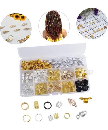minkissy 3 Boxes Wig Dreadlock Pendant Dreadlock Jewelry Parting Combs for Braiding Hair Beads for Hair Pirate Jewelry Hair Beads Braids Wig Hair Braiding Jewelry Tube Beads Alloy Metal - Buy Online on GoSupps.com