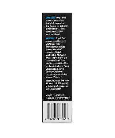 Defense Soap Organic Tea Tree Ointment - All Natural Herbal Salve for Skin Wrestling & Jiu Jitsu | 1 Oz Tube - Buy Online on GoSupps.com