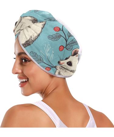 White Mouse Hair Towel 2 Pack - Super Absorbent Quick Dry Hair Turbans for Women & Girls - Buy Online on GoSupps.com