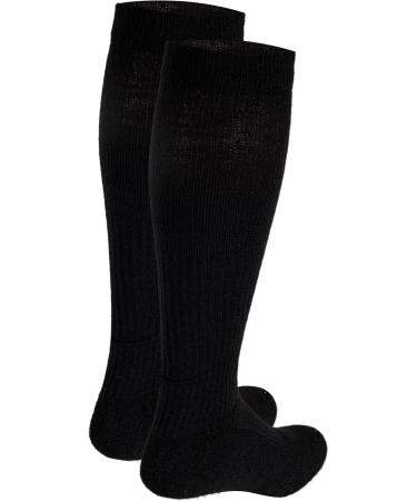 Champion Men's Compression Gym Socks | 15-20 mmHg Knee High Athletic Wear | Black Large - Shop Now for International Shipping - Buy Online on GoSupps.com