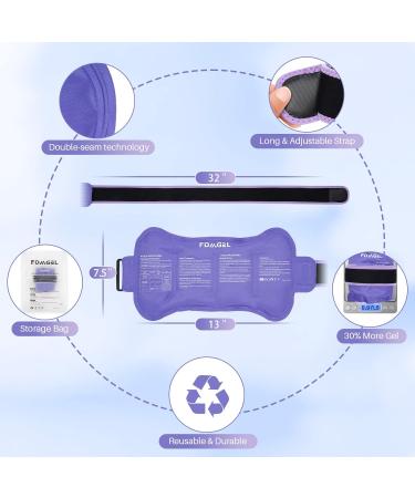 FDMGEL Reusable Gel Ice Pack for Injuries - Cold & Hot Therapy Wrap for Back, Shoulder, Knee, Arm, Leg - Muscle Spasm Relief and Recovery - Buy Online on GoSupps.com