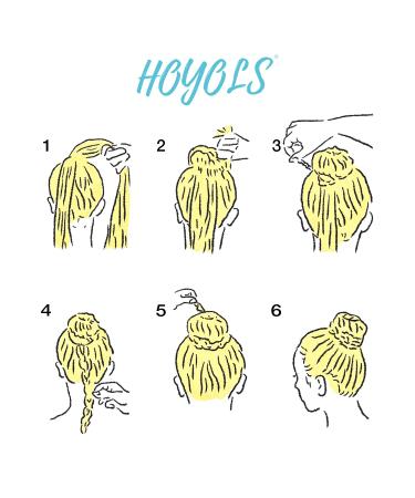 Hoyols 12 pcs 3.5 inch French Style Hair Pins - Small U-Shaped Hair Sticks for Women - Cellulose Acetate Chignon Updo Bun Holder in Black - Buy Online on GoSupps.com