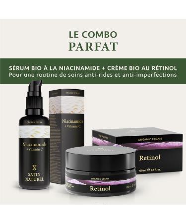 Organic Face Moisturizer with Retinol and Salicylic Acid Face 100ml - Fig Scented Night Cream - Organic Aloe Vera Face Care for Sensitive Skin - Satin Naturel - Buy Online on GoSupps.com
