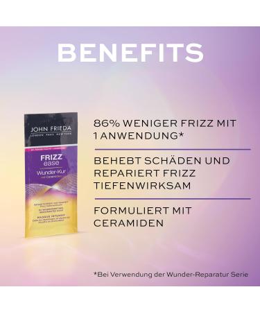 Guhl Ikebana John Frieda Wunderkur Deeply effective hair treatment Sachet 6pack 6 x 25 ml - Buy Online on GoSupps.com
