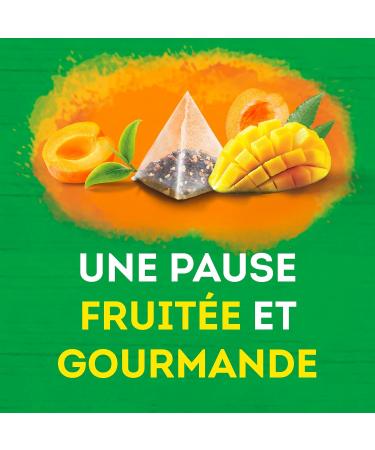 Lipton Green Tea Flavored Green Tea Cold or Hot Infusion Mango & Apricot Taste 100% Natural Origin Ingredients 20 Pyramid Sachets - Buy Online on GoSupps.com