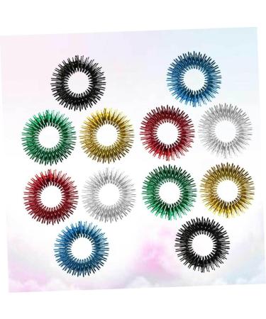 Beaupretty 24 STK Acupressure Rings for Kids | Sensory Finger Massager Toy | Stress Relief Spiky Ring Game Set - Buy Online on GoSupps.com