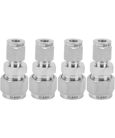 Compression Tube Adapter Quick Screw 4Pcs Straight Compression Tube Adapter for Air Pipes Oil Pipes Fittings Water Pipes( 6/ 10) - Buy Online on GoSupps.com