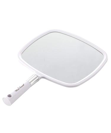 Miss Sweet Hand Held Mirror 9 * 8inch (White)