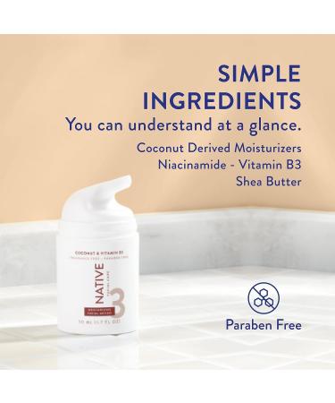 Native Coconut & Vitamin B3 Facial Moisturizer SPF 30 1.7 fl oz - Buy Online on GoSupps.com